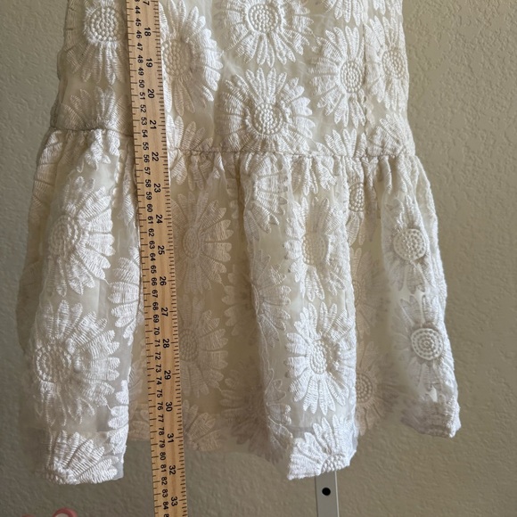 Banana Republic Ivory Lace Dress Size 10 Tall Bridal Shower Graduation Classy - Picture 9 of 13